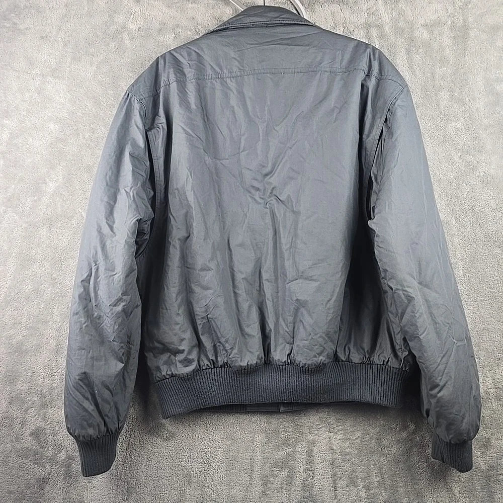 Vintage Members Only Jacket‎ Mens 44 XL Gray Bomber Lined Pockets